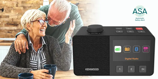 CR-M70DAB - Radio voor Seniors met ASA*-functie (Automatic Safety Alert)