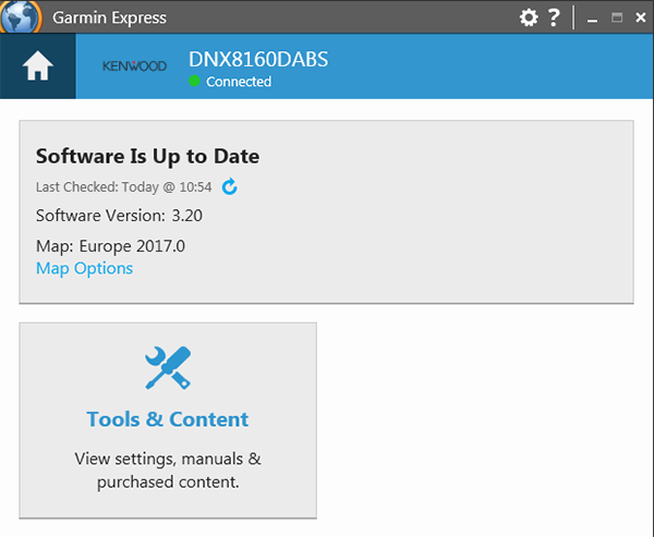 screenshot_GarminExpress_DNX8160DABS_map is ip-to date