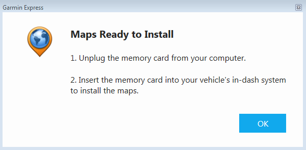 Screenshot_GarminExpress_mapupdate is downloaded